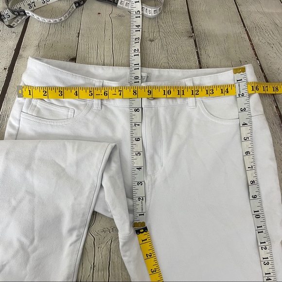 Chico’s Zenergy White Cotton Cropped Pants Size 8 - Picture 5 of 10